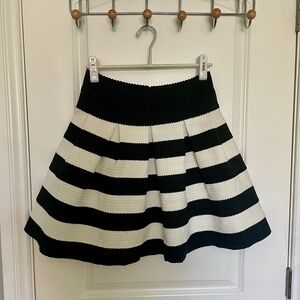 Soprano Black and White A-Line Skirt